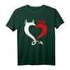 Liebhaber T-Shirt mit Engel und Teufel Herz-Design – Perfektes Geschenk für Verliebte und Frisch Verheiratete