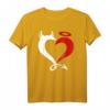 Liebhaber T-Shirt mit Engel und Teufel Herz-Design – Perfektes Geschenk für Verliebte und Frisch Verheiratete