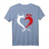 Liebhaber T-Shirt mit Engel und Teufel Herz-Design – Perfektes Geschenk für Verliebte und Frisch Verheiratete