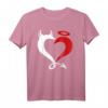 Liebhaber T-Shirt mit Engel und Teufel Herz-Design – Perfektes Geschenk für Verliebte und Frisch Verheiratete