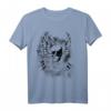 Totenkopf Design - Schädel mit Rosen, Engelsflügeln & Banner T-Shirt für Gothic, Metal & Festival Fans