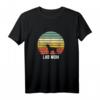 Lab Mom Labrador Retro Sunset Hundeliebhaber T-Shirt – Perfektes Geschenk für Hunde- und Labradorfans zu Weihnachten & Geburtstag