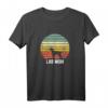 Lab Mom Labrador Retro Sunset Hundeliebhaber T-Shirt – Perfektes Geschenk für Hunde- und Labradorfans zu Weihnachten & Geburtstag