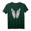 Engelsflügel Weiß Engel Flügel T-Shirt mit V-Ausschnitt – Spirituelle Kleidung für Schutzengel und religiöse Anlässe