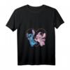 HapPanda Lilo & Stitch Engel Kuss T-Shirt mit V-Ausschnitt – Official Merchandise für Frauen, Männer, Jungen & Mädchen