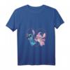 HapPanda Lilo & Stitch Engel Kuss T-Shirt mit V-Ausschnitt – Official Merchandise für Frauen, Männer, Jungen & Mädchen