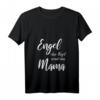 Damen Engel ohne Flügel nennt man Mama - Lustiges T-Shirt zum Muttertag & Geburtstag, Perfektes Geschenk für die beste Mama, Ehefrau & Frau