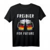 Freibier For Future Deutsches Flagge Bier Geschenk - Bier T-Shirt für Bierliebhaber, Partys & Festivals