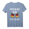 Freibier For Future Deutsches Flagge Bier Geschenk - Bier T-Shirt für Bierliebhaber, Partys & Festivals