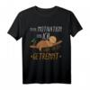 Faultier Meine Motivation und Ich lustiges Chill Faul-Tier Kurzarm T-Shirt – Perfektes Geschenk für Entspannungs- und Chill-Fans