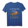 Faultier Meine Motivation und Ich lustiges Chill Faul-Tier Kurzarm T-Shirt – Perfektes Geschenk für Entspannungs- und Chill-Fans
