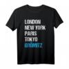 London New York Paris Tokyo Grömitz Schleswig Holstein T-Shirt – Perfektes Souvenir für Ostsee- und Städtereisen-Liebhaber