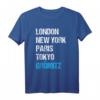 London New York Paris Tokyo Grömitz Schleswig Holstein T-Shirt – Perfektes Souvenir für Ostsee- und Städtereisen-Liebhaber