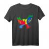 HapPanda Shirt mit Friedensbotschaft - Frieden zusammen, wir sind eine afrikanische Nation, ideal zum Jubiläum und kulturellen Anlässen