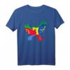 HapPanda Shirt mit Friedensbotschaft - Frieden zusammen, wir sind eine afrikanische Nation, ideal zum Jubiläum und kulturellen Anlässen