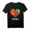 Eritrea Fahnentrikot & Herzflaggen T-Shirt – Perfektes Souvenir und Eritrea-Liebesgeschenk für Männer, Frauen & Kinder