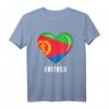 Eritrea Fahnentrikot & Herzflaggen T-Shirt – Perfektes Souvenir und Eritrea-Liebesgeschenk für Männer, Frauen & Kinder