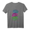 1980 Vintage Mottoparty Geschenk Kussmund 80er T-Shirt - Perfekt für 80er Jahre Fans, Retro Musik & Kostümpartys