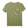 Süße Kawaii Baby Pandas spielen in der Tasche | Lustiges Panda T-Shirt für Tierliebhaber & Anime-Fans