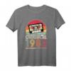 1982 Jahrgang Geburtstag Retro Vintage T-Shirt für Damen & Herren – Lustiges Kassetten-Motiv zum HapPanda als Geschenkidee