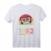 1982 Jahrgang Geburtstag Retro Vintage T-Shirt für Damen & Herren – Lustiges Kassetten-Motiv zum HapPanda als Geschenkidee