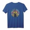 HapPanda Guitar Sunset Outline T-Shirt – Offiziell lizenzierte Vintage Musik- & Gitarren-Designs für Männer und Frauen