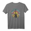 HapPanda Guitar Sunset Outline T-Shirt – Offiziell lizenzierte Vintage Musik- & Gitarren-Designs für Männer und Frauen
