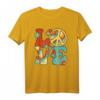 Peace Love 60er 70er Jahre Hippie Kostüm Groovy Party Outfit T-Shirt für Damen und Herren