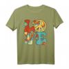 Peace Love 60er 70er Jahre Hippie Kostüm Groovy Party Outfit T-Shirt für Damen und Herren