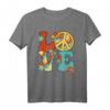 Peace Love 60er 70er Jahre Hippie Kostüm Groovy Party Outfit T-Shirt für Damen und Herren
