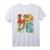 Peace Love 60er 70er Jahre Hippie Kostüm Groovy Party Outfit T-Shirt für Damen und Herren
