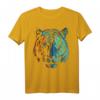 Tiger in Rot und Blau - Tier Kunst T-Shirt für Tierliebhaber, Freunde und Familie