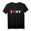 I Heart Love NY New York City NYC Klassische Schriftart T-Shirt für Herren und Damen – Perfektes Geschenk für Stadtliebhaber & besondere Anlässe