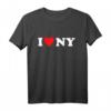 I Heart Love NY New York City NYC Klassische Schriftart T-Shirt für Herren und Damen – Perfektes Geschenk für Stadtliebhaber & besondere Anlässe