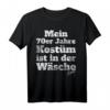 70er Jahre Kostüm T-Shirt mit Wäsche-Spruch - Retro Outfit für Motto Partys, Karneval & Jecken