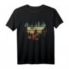 Waldlichtung Outdoor Natur Bäume Retro T-Shirt – Perfekt für Naturliebhaber und Wanderer, bequem geschnitten