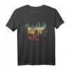 Waldlichtung Outdoor Natur Bäume Retro T-Shirt – Perfekt für Naturliebhaber und Wanderer, bequem geschnitten