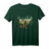 Waldlichtung Outdoor Natur Bäume Retro T-Shirt – Perfekt für Naturliebhaber und Wanderer, bequem geschnitten