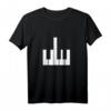 Mittelfinger Klaviertaste T-Shirt – Lustiges Musiker Geschenk für Zyniker, Humor und Ironie