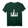 Mittelfinger Klaviertaste T-Shirt – Lustiges Musiker Geschenk für Zyniker, Humor und Ironie