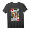 Herz König T-Shirt mit Spielkartenmotiv – Perfekt für Pokerabende, Casinos und als Geschenk für Freunde, Familie & Kollegen