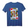 Herz König T-Shirt mit Spielkartenmotiv – Perfekt für Pokerabende, Casinos und als Geschenk für Freunde, Familie & Kollegen