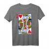 Herz König T-Shirt mit Spielkartenmotiv – Perfekt für Pokerabende, Casinos und als Geschenk für Freunde, Familie & Kollegen