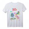 80er Jahre Retro Motto T-Shirt – Buntes 80s Design für Party, Alltag und Geschenk für Fans der 80er und 90er Jahre