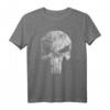 Marvel Punisher Skull Symbol Distressed T-Shirt - Offiziell lizenziertes Marvel Merchandise für Fans