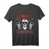 Heavy Christmas Totenkopf mit Weihnachtsmütze Ugly Design T-Shirt – Perfektes Geschenk für Rocker, Metal- und Viking-Fans zu Weihnachten