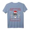 Heavy Christmas Totenkopf mit Weihnachtsmütze Ugly Design T-Shirt – Perfektes Geschenk für Rocker, Metal- und Viking-Fans zu Weihnachten