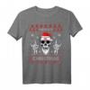 Heavy Christmas Totenkopf mit Weihnachtsmütze Ugly Design T-Shirt – Perfektes Geschenk für Rocker, Metal- und Viking-Fans zu Weihnachten