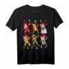 Weihnachtliches Kinder T-Shirt mit Santa, Elf, Rentier & Schneemann - Lustiges Xmas Kurzarm Shirt für Jungs, Mädchen & Familie