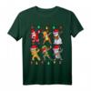 Weihnachtliches Kinder T-Shirt mit Santa, Elf, Rentier & Schneemann - Lustiges Xmas Kurzarm Shirt für Jungs, Mädchen & Familie